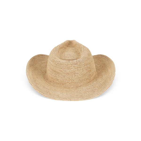 Raffia Western Fedora