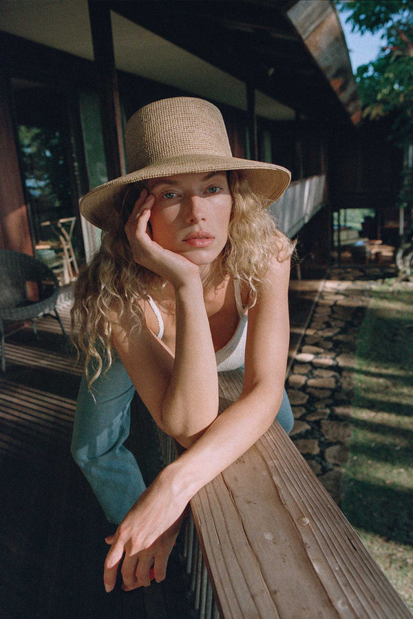 The Inca Bucket - Straw Bucket Hat in Natural