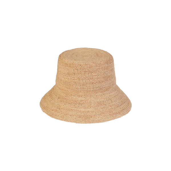 The Inca Bucket - Straw Bucket Hat in Natural