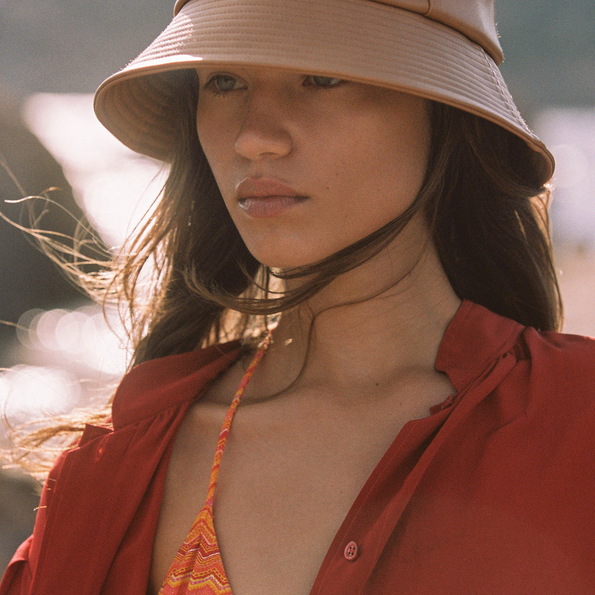 Terry Cloth Bucket Lackofcoloraus Bucket Hat Wave Bucket Tan 