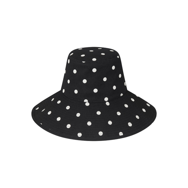 Holiday Bucket - Polka Dot Black