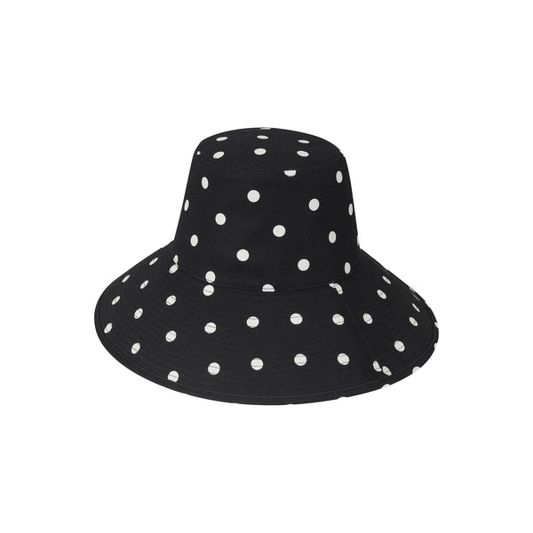 Holiday Bucket - Polka Dot Black