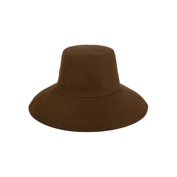 Wave Bucket Hat - Cotton Bucket Hat in Black