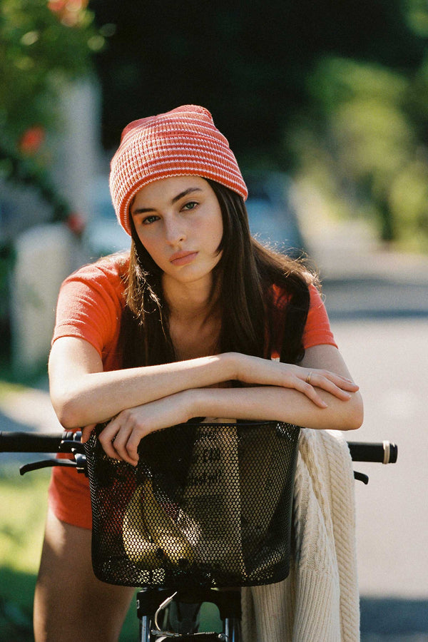 Momo Beanie (Orange Stripe) | Lack of Color display picture 1