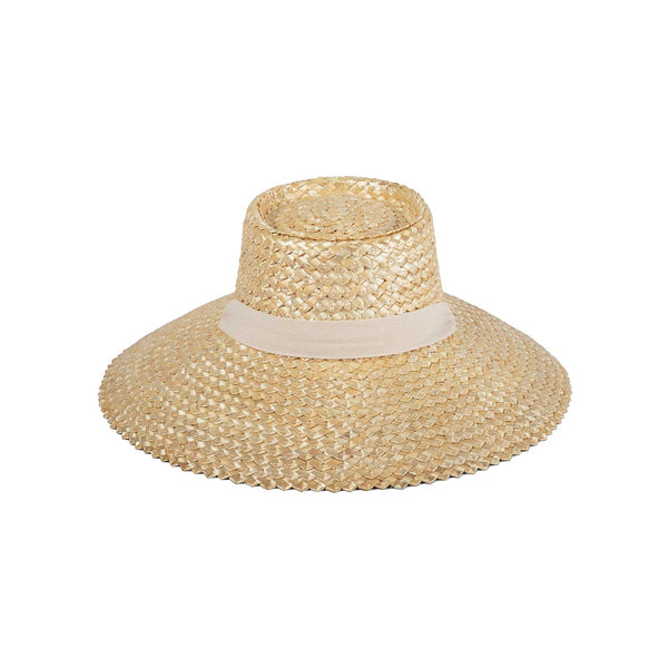 Paloma Sun Hat - Straw Boater Hat in Brown