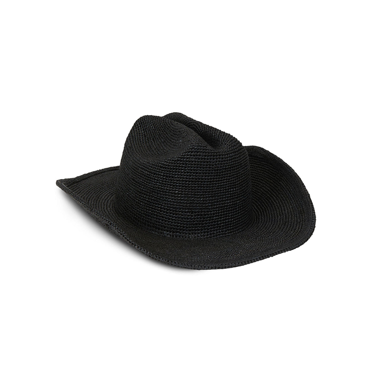 Raffia Cowboy Hat (Black) | Lack of Color