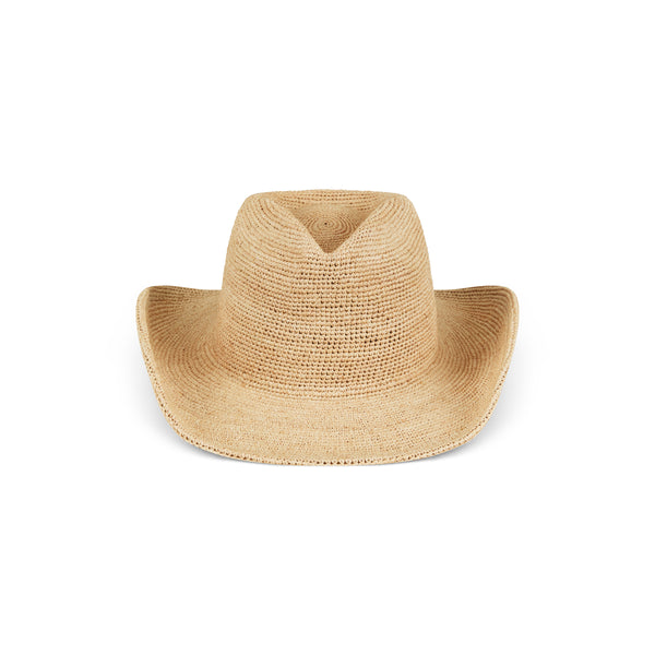 Raffia Western Straw Hat