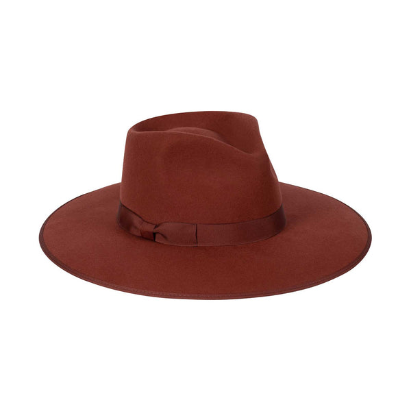 Terracotta Rancher - Wool Felt Rancher Hat in Red