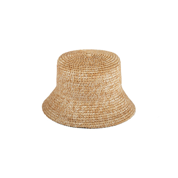 Womens The Inca Bucket - Straw Bucket Hat in Natural