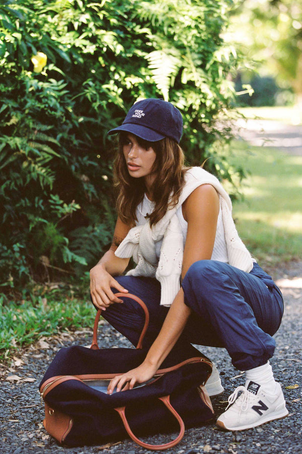 The LOC Cap - Cotton Cap in Navy