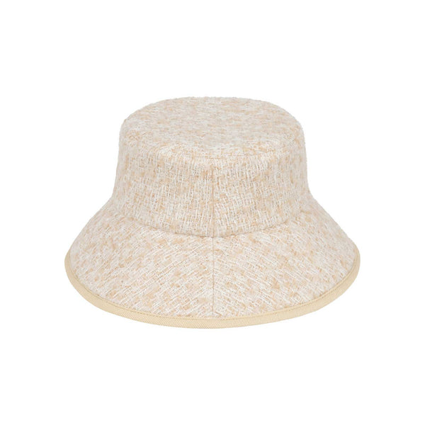 Vacay Bucket - Polyester Bucket Hat in Cream