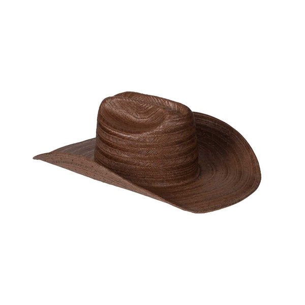 Wesley Cowboy - Straw Cowboy Hat in Brown