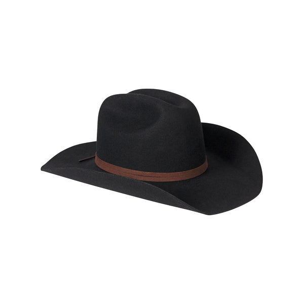 Wilder Cowboy - Wool Felt Cowboy Hat in Black