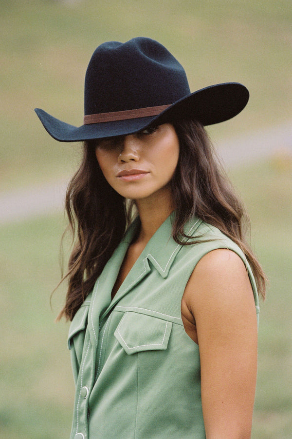 Wilder Cowboy Hat (Black) | Lack of Color display picture 2