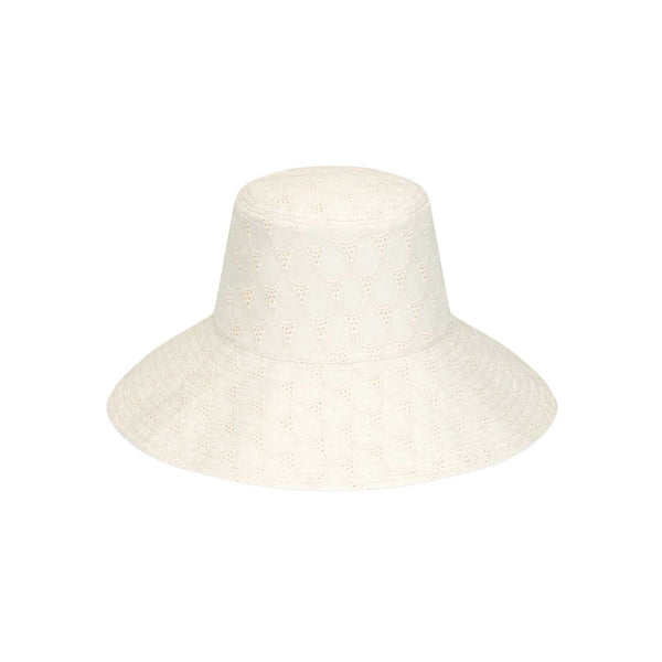 Holiday Bucket - Cotton Bucket Hat in Cream