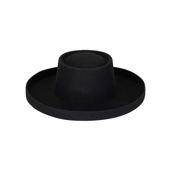 Lack of Color Black Boater S Lack of Color The Spencer Boater Hat in Natural Straw  main image 4