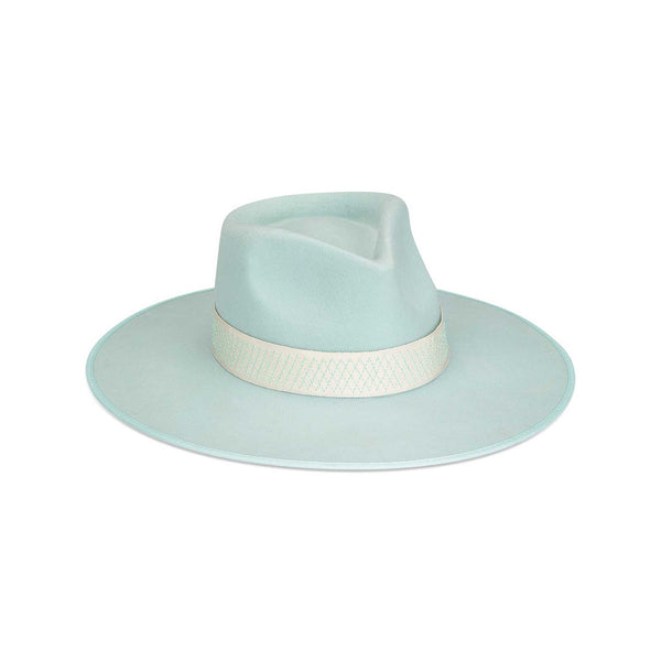 Mint Rancher - Wool Felt Rancher Hat in Blue