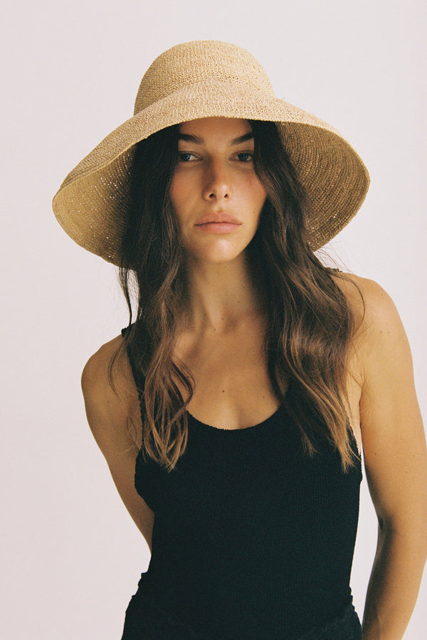 The Inca Sunhat - Straw Bucket Hat in Natural