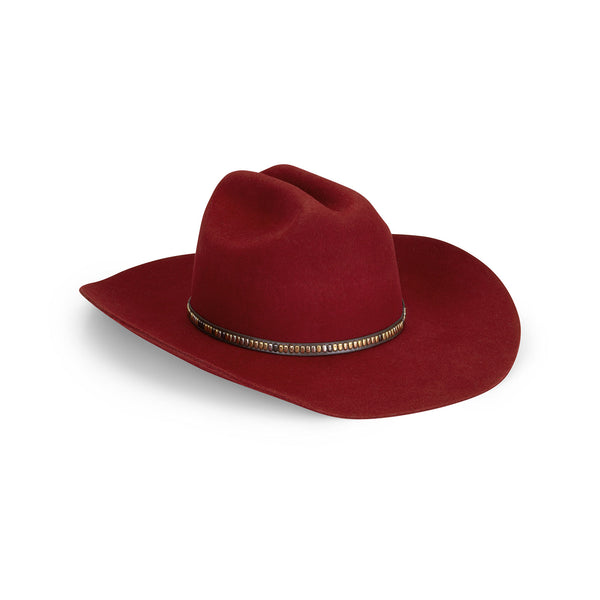 The Ridge Special - Wool Felt Cowboy Hat in Red