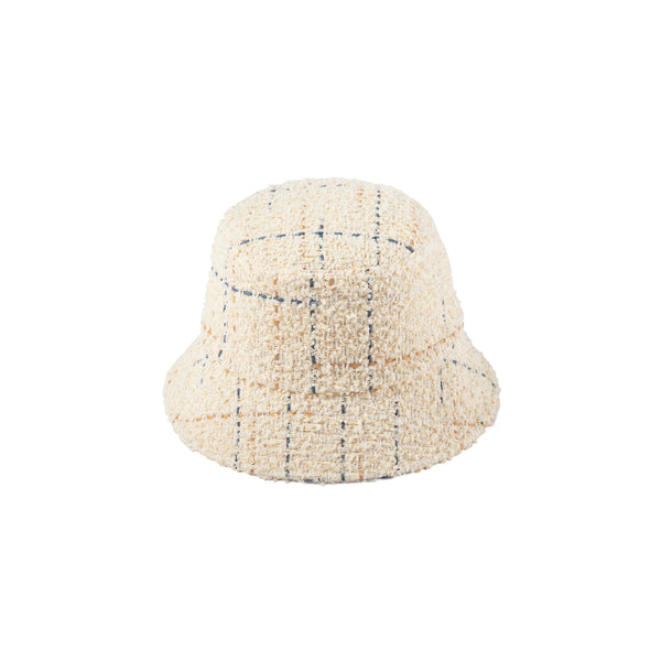 Womens Cindy Bucket - Tweed Bucket Hat in Beige
