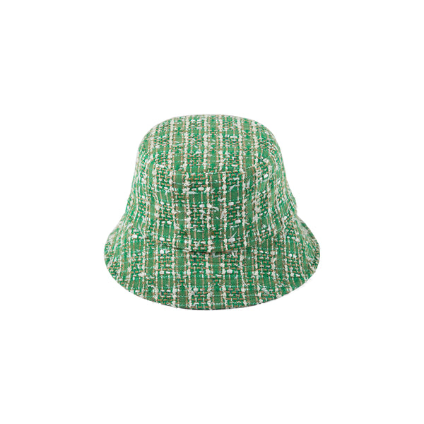 Womens Cindy Bucket - Tweed Bucket Hat in Green
