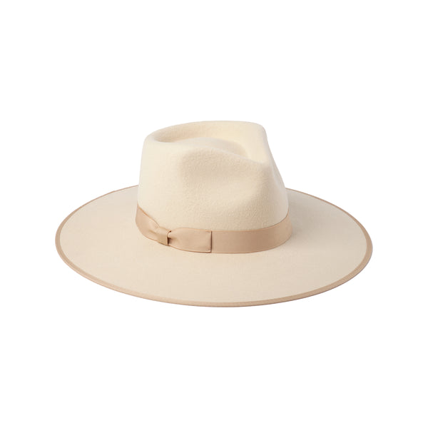 Ivory Rancher - Wool Felt Fedora Hat (Beige) | Lack of Color display picture 2