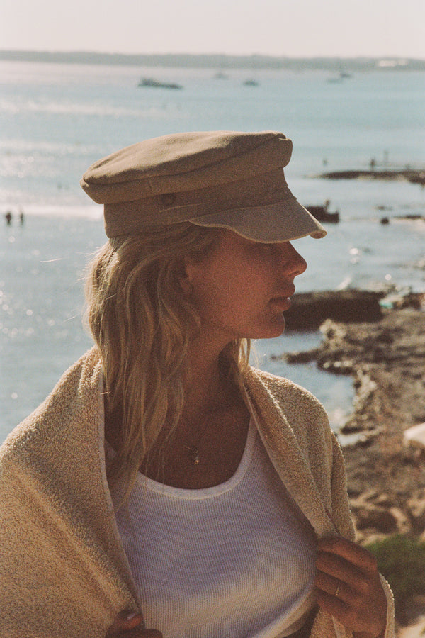 Lola Suede Cap (Taupe) | Lack of Color display picture 3