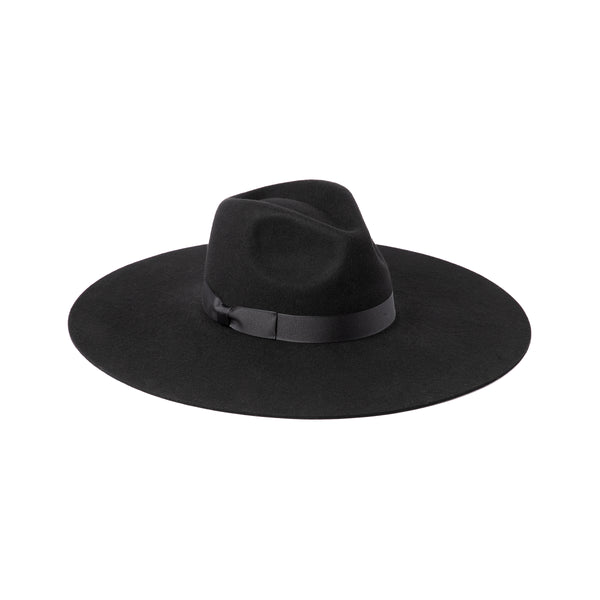 Montana Midnight Muse II - Wool Felt Fedora Hat in Black | Lack of Color