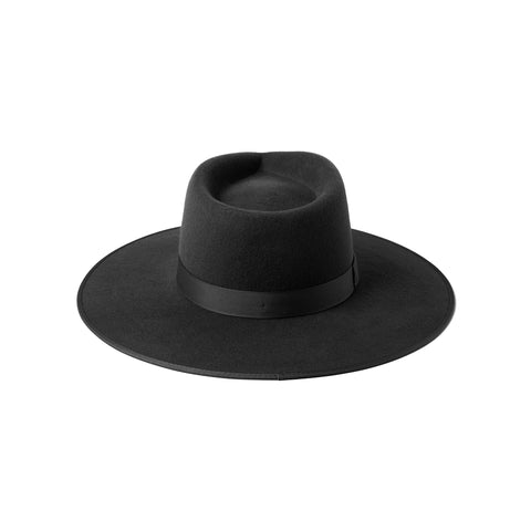 Noir Rancher - Wool Felt Fedora Hat in Black | Lack of Color