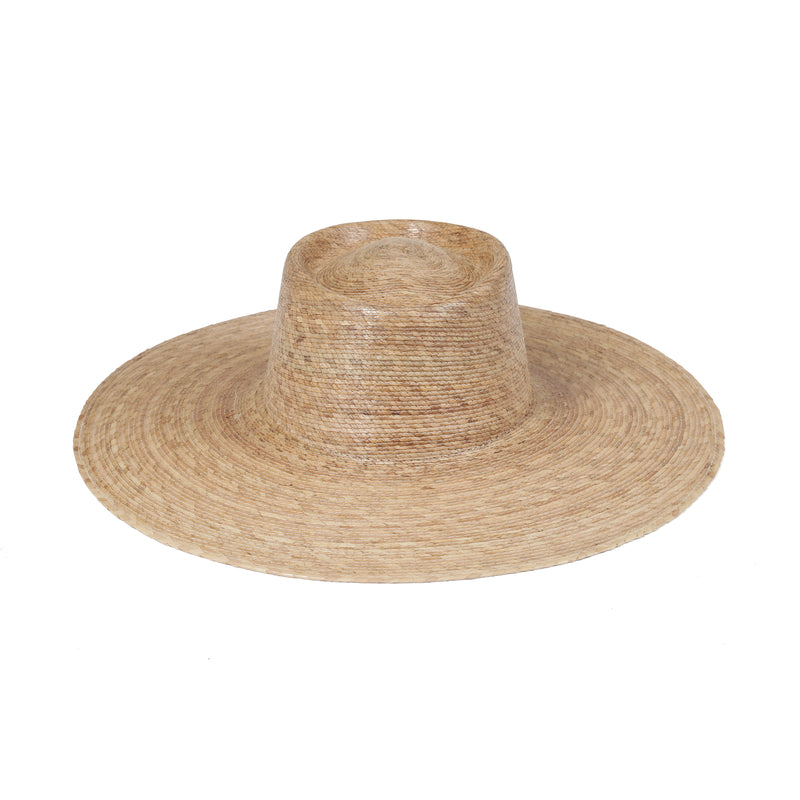 Palma Wide Boater - Straw Boater Hat in Natural | Lack of Color