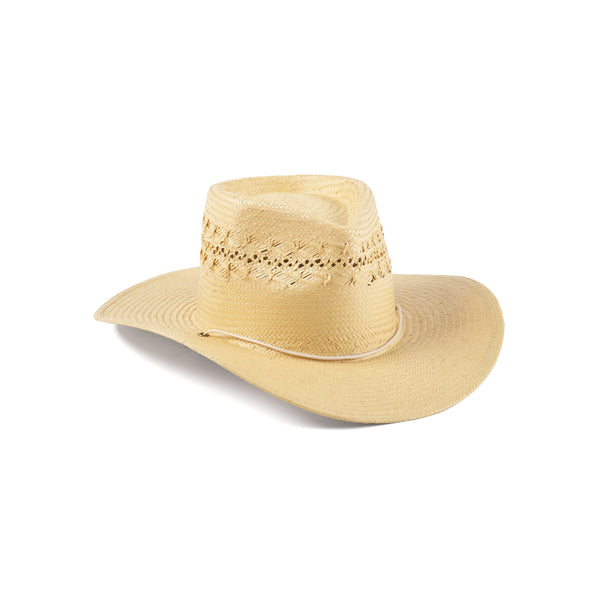 The Baja - Straw Fedora Hat in Yellow