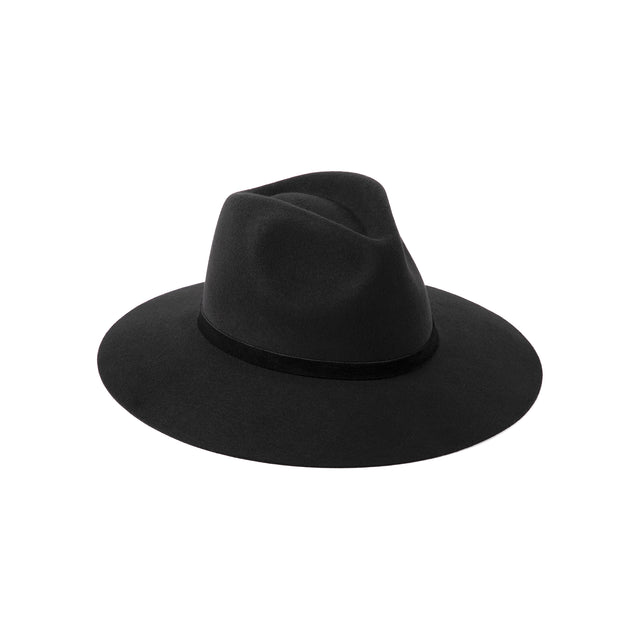 The Grove Wool Felt Fedora Hat in Black - Lack of Color
