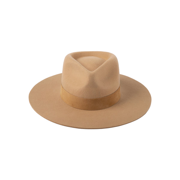 Womens The Mirage - Wool Felt Fedora Hat in Brown