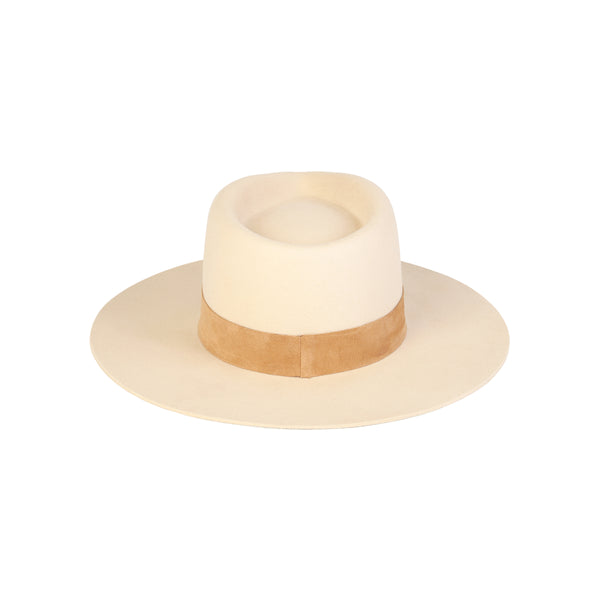The Mirage - Wool Felt Fedora Hat in White