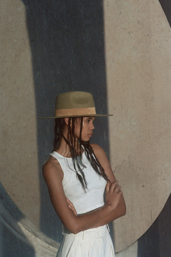 The Mirage - Wool Felt Fedora Hat (Teak Brown) | Lack of Color display picture 1