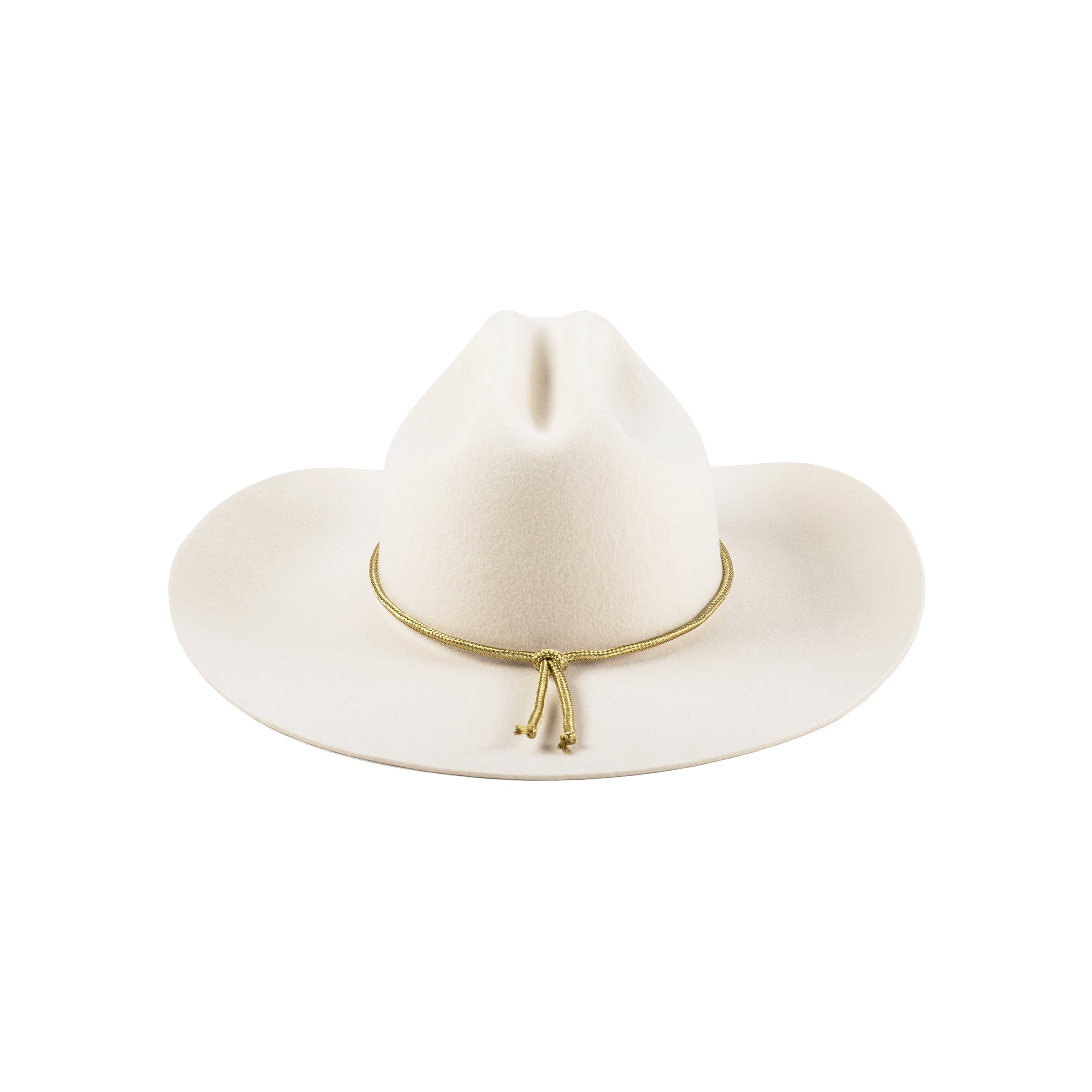 White felt 2024 cowboy hat