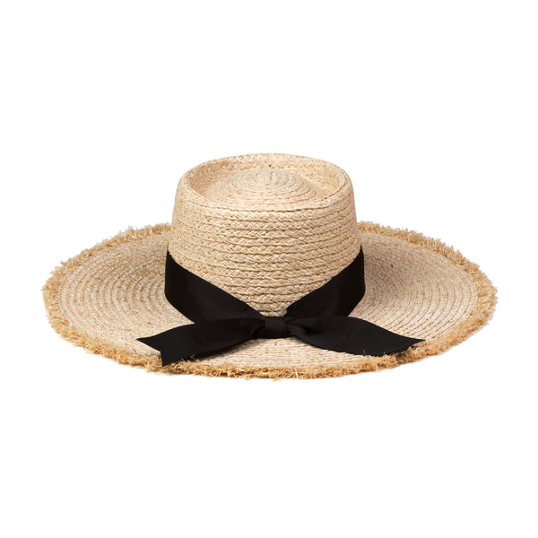 Womens The Ventura - Straw Boater Hat in Natural