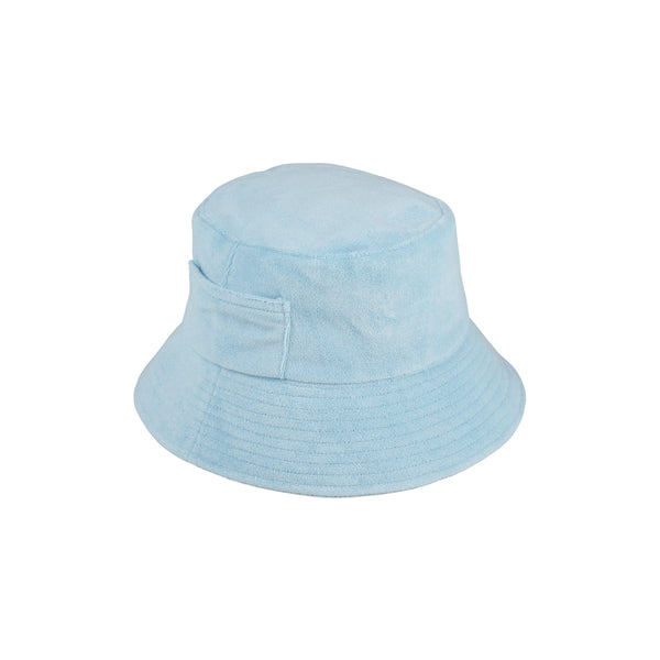 Wave Bucket - Cotton Bucket Hat in Blue