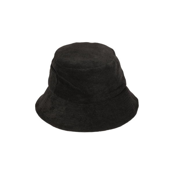 Wave Bucket - Cotton Bucket Hat in Black