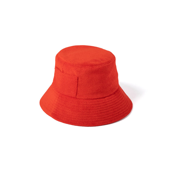 Womens Wave Bucket - Cotton Bucket in Red