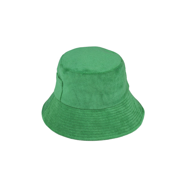 Mens Wave Bucket - Cotton Bucket Hat in Green
