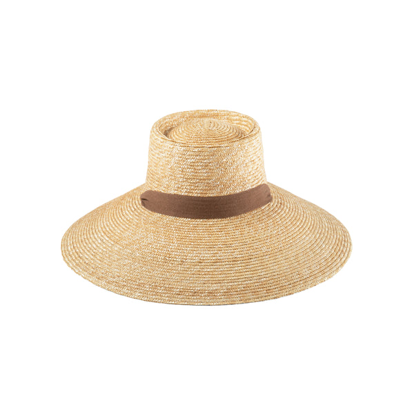 Paloma Sun Hat - Straw Boater Hat in Natural