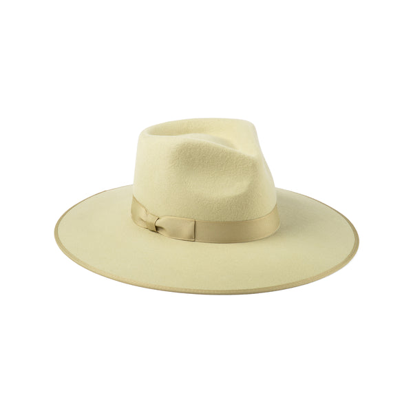 Pistachio Rancher - Wool Felt Fedora Hat in Green
