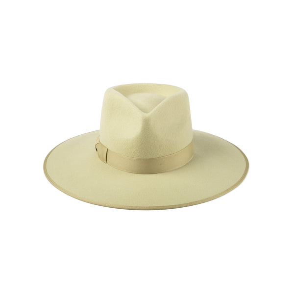 Pistachio Rancher - Wool Felt Fedora Hat in Green