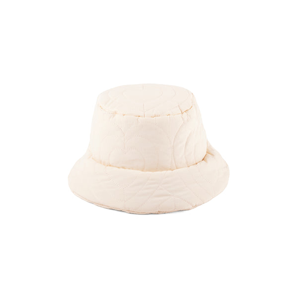 Womens Puffer Bucket - Other Bucket Hat in Beige