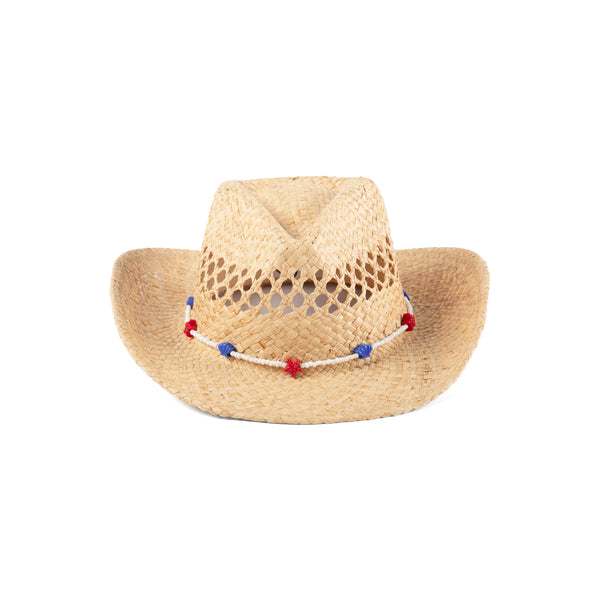 The Desert Cowboy - Straw Fedora Hat in Natural